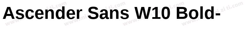 Ascender Sans W10 Bold字体转换
